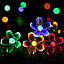 Waterproof Solar Powered Flower Fairy String Light in Multicoloured 7 Meters 50 LED