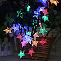 Waterproof Solar Powered Star Fairy String Light in Multicoloured 10 Meters 60 LED
