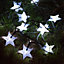 Waterproof Solar Powered Star Fairy String Light in White 20 Meters 120 LED