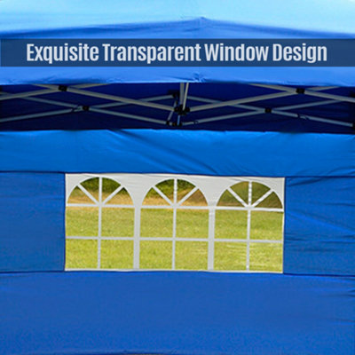 WATERPROOF TENT SIDEWALL WITH WINDOW FOR OUTDOOR ACTIVITIES - REMOVABLE ...