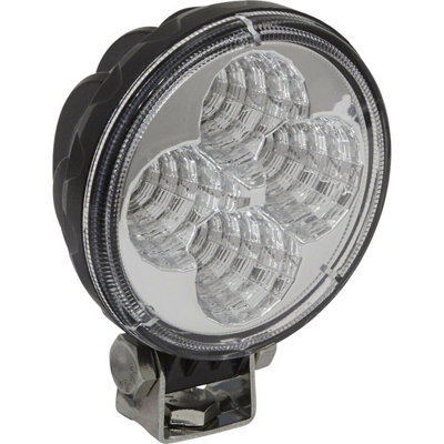 Waterproof Work Light & Mounting Bracket -12W SMD LED - 80mm Round ...