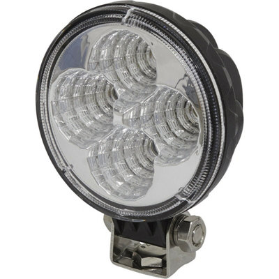 Waterproof Work Light & Mounting Bracket -12W SMD LED - 80mm Round ...
