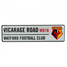 Watford FC 3D Plaque White/Black/Red (One Size)