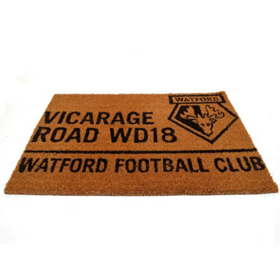 Watford FC Door Mat Brown/Black (One Size)