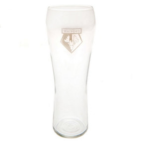 Watford FC Pilsner Etched Pint Gl Clear (One Size)