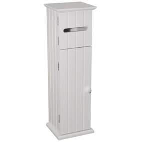 Watsons American Cottage  Shaker Toilet Roll Holder  Storage Cupboard  White
