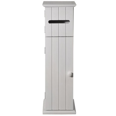 Watsons American Cottage  Shaker Toilet Roll Holder  Storage Cupboard  White