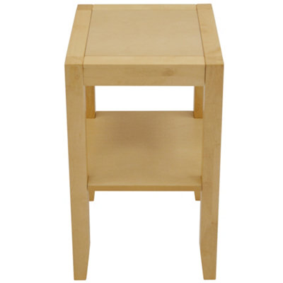 Watsons Anywhere  Solid Wood End  Telephone  Side  Bedside Table  Natural