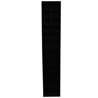 Watsons Block  Tall Sleek 360 Cd  160 Dvds Media Storage Tower Shelves  Black