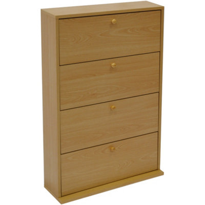 Watsons Cd 200 Cd Storage Cupboard Tilting 4 Drawer Beech