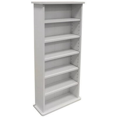 Watsons Chak   222 Cd Or 104 Dvds Bluray Media Storage Shelf Unit  White