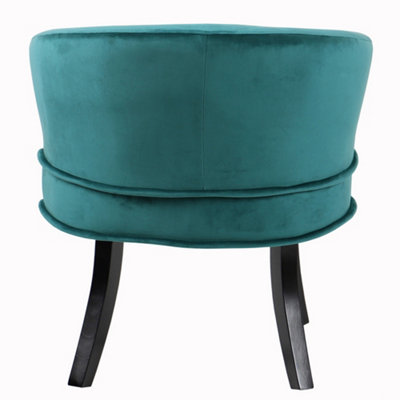 Watsons Clam  Designer Curved Shell Back Accent Occasional Chair  Green  Blue