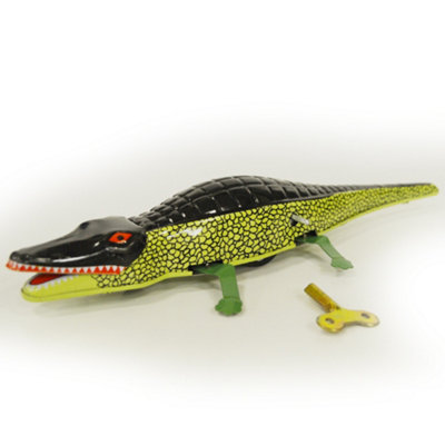 Watsons Crocodile  Retro Tin Wind Up Clockwork Collectable Ornament