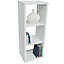 Watsons Cube  3 Cubby Square Display Shelves  Vinyl Lp Record Storage  White