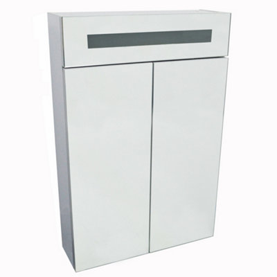 Watsons Double Mirror Bathroom Led Lights White Silver DIY at B&Q