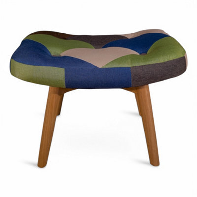 Watsons Grove - Patchwork Stool /dressing Table Stool - Multi Coloured