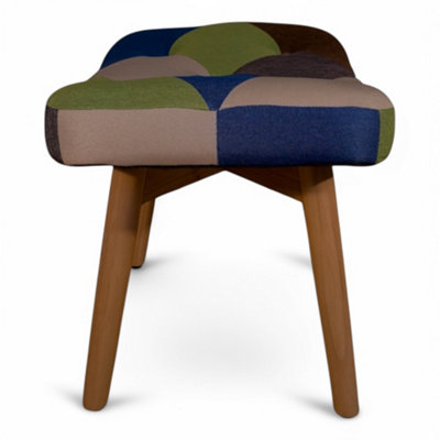 Watsons Grove - Patchwork Stool /dressing Table Stool - Multi Coloured