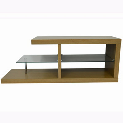 Watsons Halo  Chunky Tv Stand  Entertainment Unit  Coffee Table  Oak
