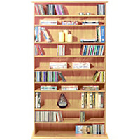 Watsons Harrogate  760 Cd  318 Dvds  Bluray Media Storage Shelves  Pine