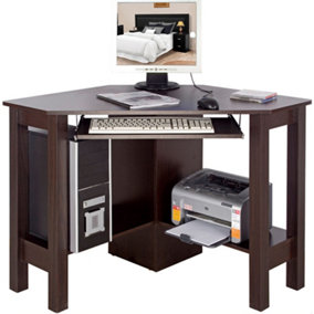 Watsons Horner  Corner Office Desk  Computer Workstation  Walnut
