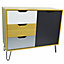 Watsons Industrial  Modern Storage Cabinet  Beech  Multicoloured