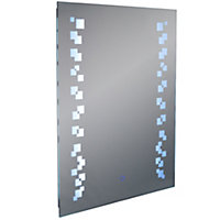 Watsons Led Illuminated 80 X 60cm Rectangular Wall Mirror With Demister And Dimmer