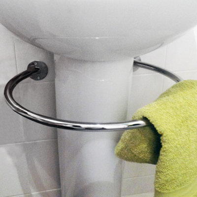 Under sink towel bar sale