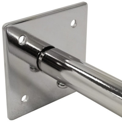 Watsons Loop Square  Stainless Steel Rectangular Shower Rail And Curtain Rings - 3
