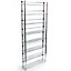 Watsons Maxwell  8 Tier 344 Dvds  Bluray  520 Cd  Media Storage Shelves  Clear  Silver