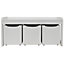 Watsons Newton  Hallway  Shoe  Toy  Bedroom Storage Bench With 3 Drawers  White
