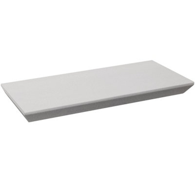 Watsons Oliver  Bevelled 18inch  46cm Floating Wall Shelf  White