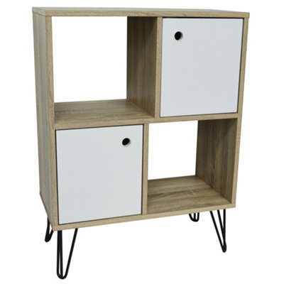 Watsons Open Sideboard Shelving With Cupboards White Oak