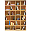 Watsons Pigeon Hole  480 Cd  312 Dvds Bluray Media Cubby Storage Shelves  Beech