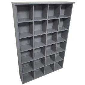 Watsons Pigeon Hole  480 Cd  312 Dvds Bluray Media Cubby Storage Shelves  Grey