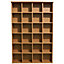 Watsons Pigeon Hole  480 Cd  312 Dvds Bluray Media Cubby Storage Shelves  Oak