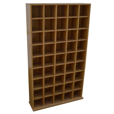 Watsons Pigeon Hole  585 Cd Media Storage Cubby Shelves  Oak