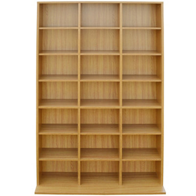 Watsons Pigeon Hole  588 Cd  378 Dvds Bluray Media Storage Shelf Unit  Beech