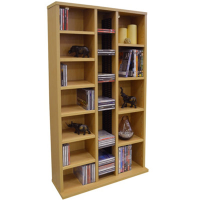 Watsons St Laurence  355 Cd  130 Dvds Bluray Media Storage Shelves  Beech