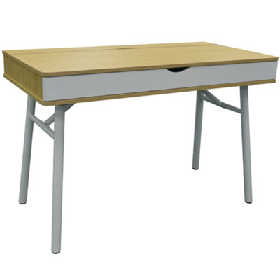 White hideaway store desk