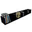 Watsons Virgil  Gloss 105 Cd  75 Dvds  Bluray  Media Wall Storage Shelf  Black