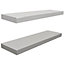 Watsons Wall Mounted 70cm Floating Shelves  Pack Of Two  White
