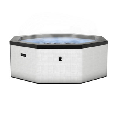 Wave Como, 6-Person Eco Foam Hot Tub, Integrated Heater, Pebble White