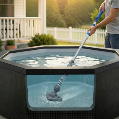 Wave Cordless Pool Vacuum Cleaner, Rechargeable Handheld Pool Hoover ...