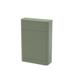 Wave Floor Standing WC Toilet Unit (Concealed Cistern and Pan Not Included) - 550mm - Satin Green