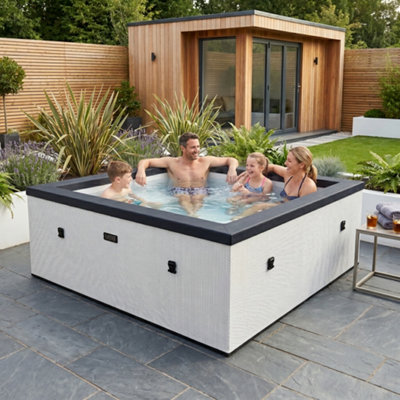 Wave Garda Replacement Spa Liner, Rigid Eco-Foam Hot Tub Inner Liner, Pebble White - 4 Person