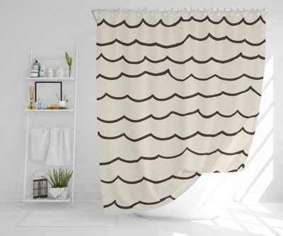 Wave Lines (Shower Curtain) / Default Title Price Comparisons | Compare The Build