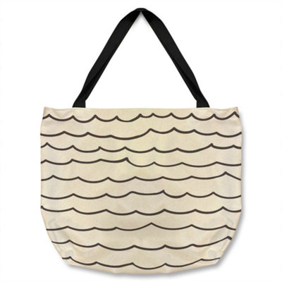 Wave Lines Tote bat Designer Style