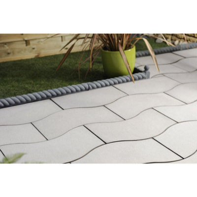 Wave Paving Patio Kit 'The Tytherington' Portland Grey (2.46m x2.25m)