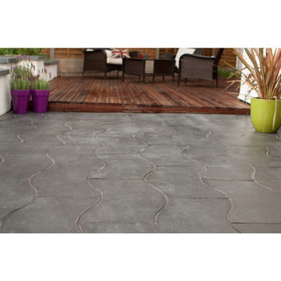 Wave Paving Patio Kit 'The Tytherington' Portland Grey (2.46m x2.25m) - 4