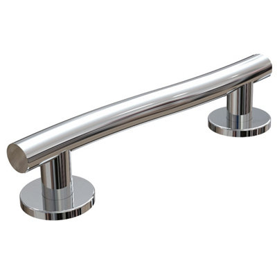 Wave Polished Stainless Steel Grab Rail - 12"/30cm